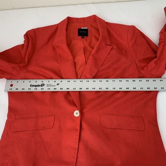 The Limited Blazer Jacket Women XXL Linen Bright Colorful Regency Career Twee - Picture 8 of 13